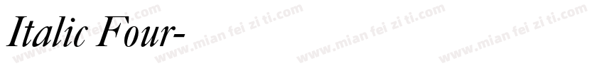 Italic Four字体转换